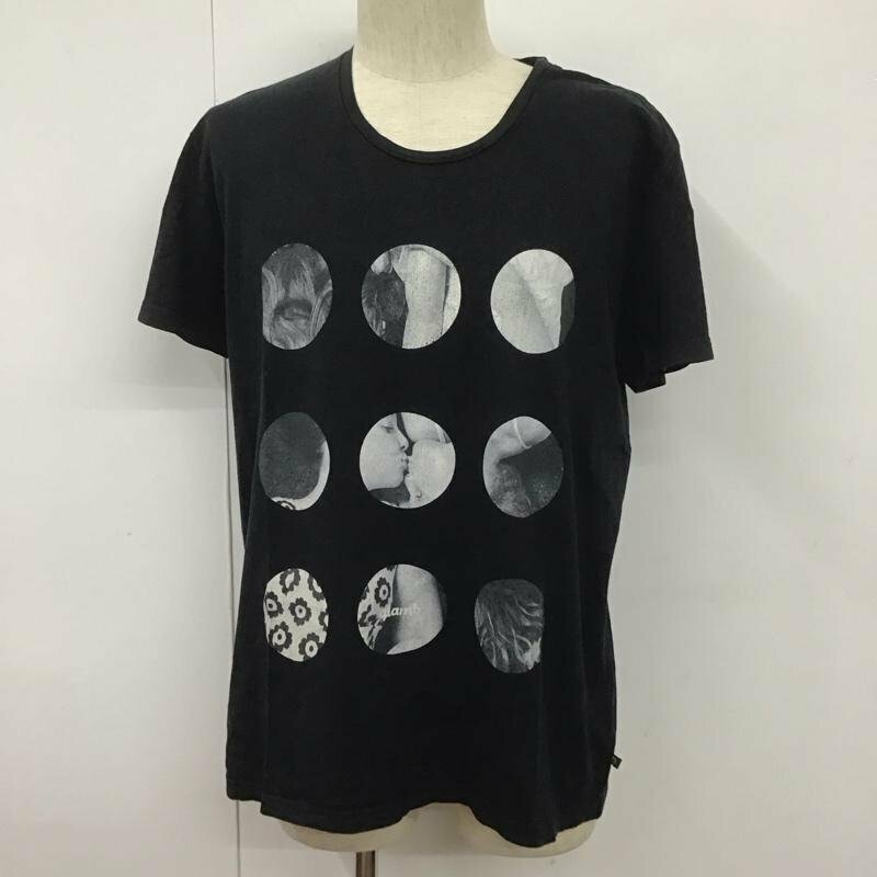 glamb 3 グラム Tシャツ 半袖 半袖カットソー プリントTシャツ クルーネックカットソー T Shirt 黒 / ブラック / 10107495