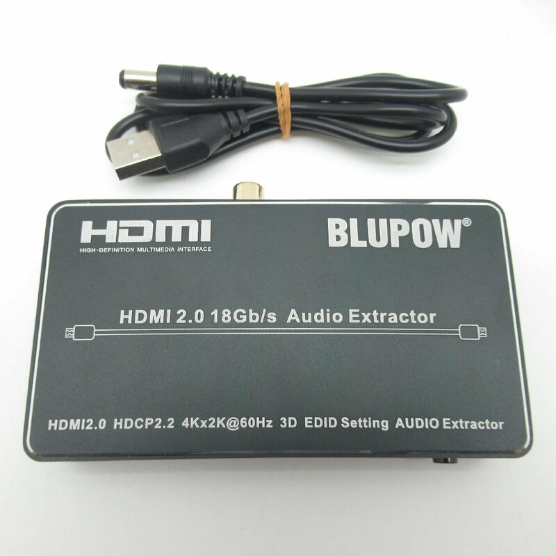 BLUPOW HDMI 2.0 音声信号分離器 BL-VA39【 新品 / 開封済み 】