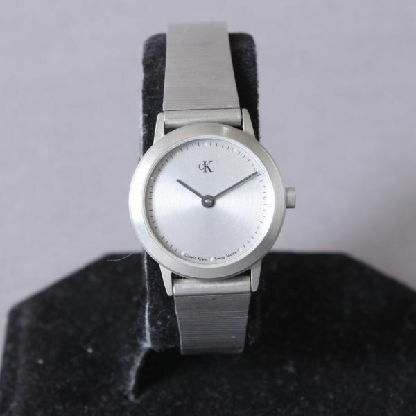 良品 Calvin Klein カルバンクライン 腕時計 K3431 00 シルバー クォーツ レディース ウォッチ ブランド ジャンク #N※664