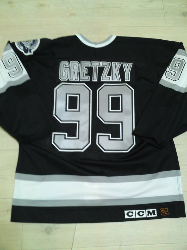 NHL Los Angeles Kings #99 Wayne Gretzky CCM Authentic jersey with NHL75th Kings25th patches