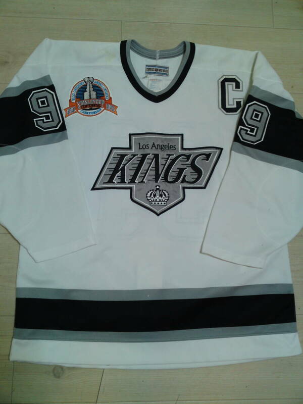 NHL Los Angeles Kings #99 Wayne Gretzky CCM Authentic jersey with 1993 Stanley cup patch