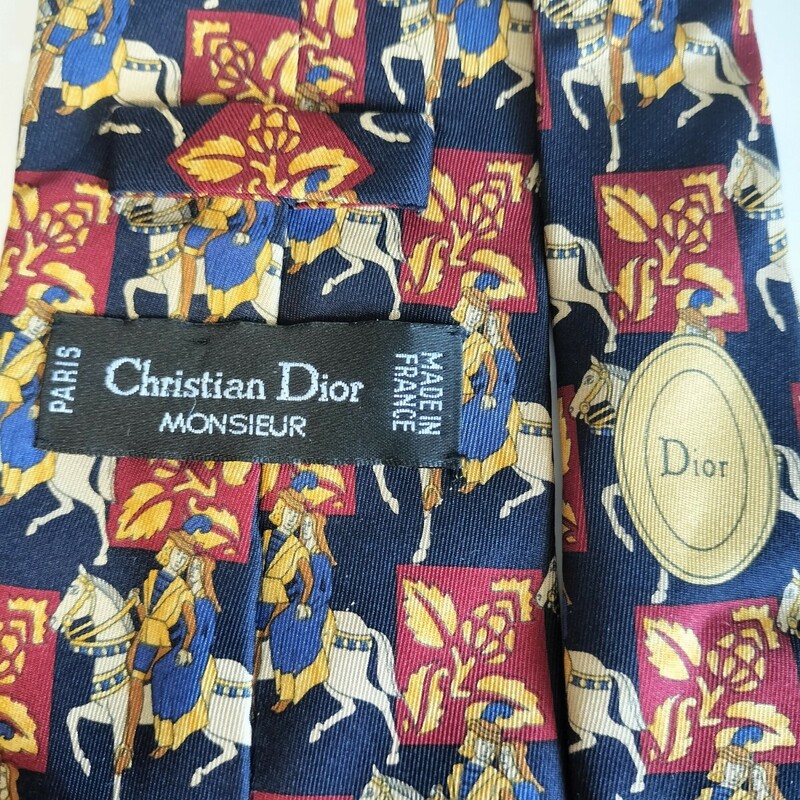 Christian Dior(クリスチャンディオール)馬乗り男女柄ネクタイ