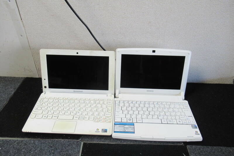 棚10.B1248 ONKYO C413 メモリー1GB 、Lenovo IdeaPad S100、 ノートパソコン 2本セツト　本体のみ 現状品 