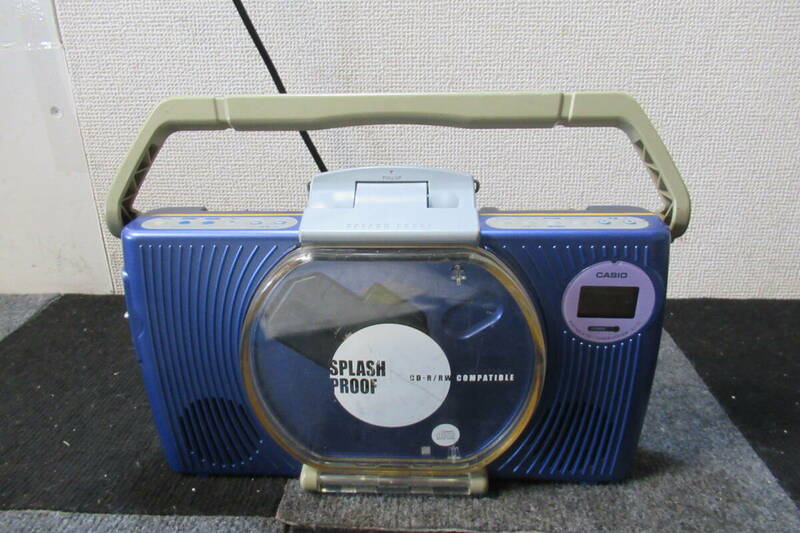 棚3.B1306　 CASIO カシオ AJ-17 ブルー CD ラジオ、 