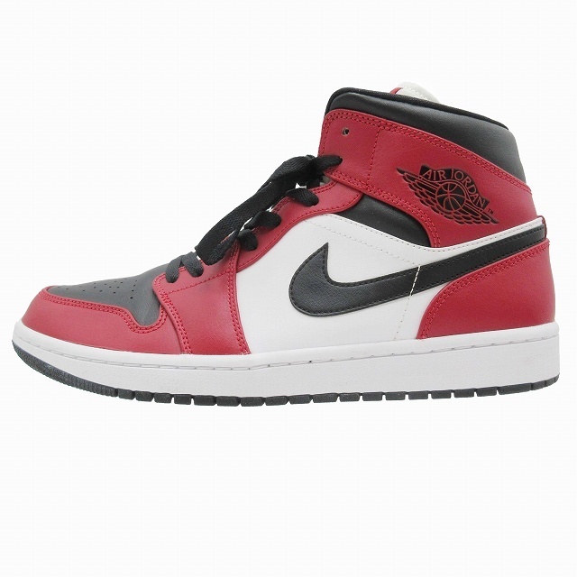 ナイキ NIKE AIR JORDAN1 MID CHICAGO BLACK TOE エアジョーダン1 ミッド シカゴ ブラックトゥ スニーカー 554724-069 シューズ 27.5 GYM R