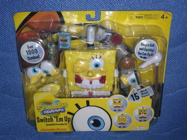 ●スポンジボブ　フィギュア　プレイセット　シェルドン・J・プランクトン　Spongebob　Squarepants　Switch 'Em Up　Playset