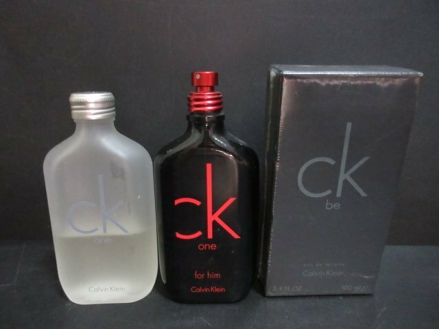 XB235△カルバンクライン / CK be / 100ml / CK one / 100ml / オードトワレ 香水 // 計3点 // 未使用＆中古品　