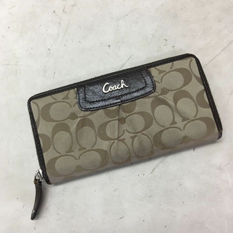 送料無料★COACH コーチ★長財布 ファスナー付き財布　ユニセックス#60308samt