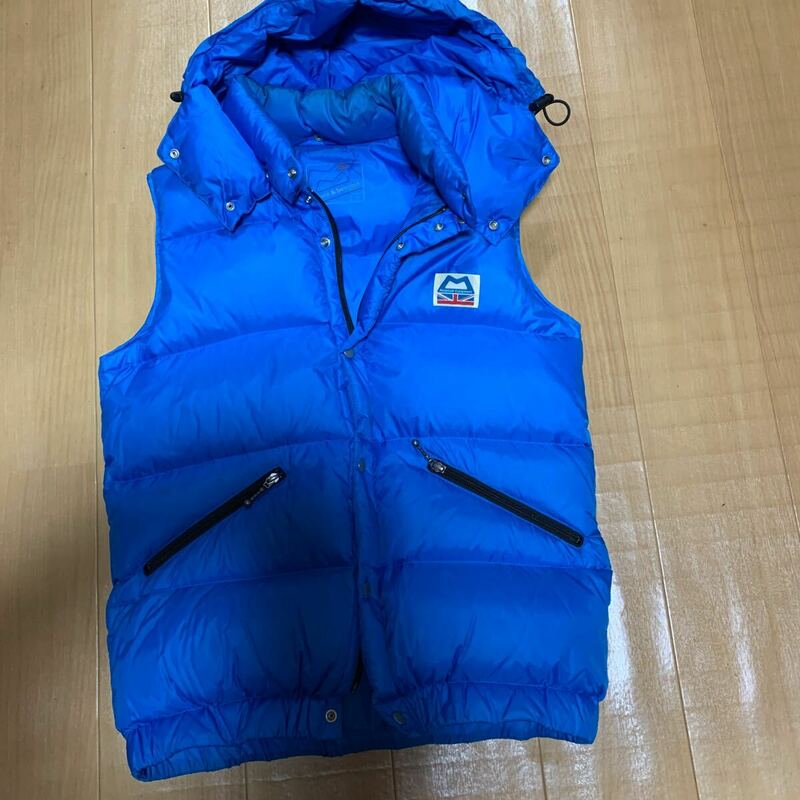 ◆イギリス◆MOUNTAIN EQUIPMENT◆ダウンベスト◆ブルー系 サイズ：M◆アウトドア◆