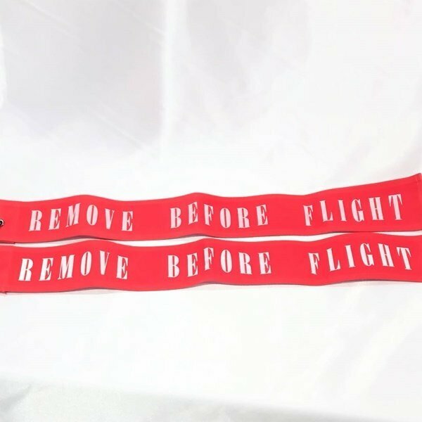 航空機用RBF (REMOVE BEFORE FLIGHT)フラッグ　2枚セット　保管品 コレクション　S2490