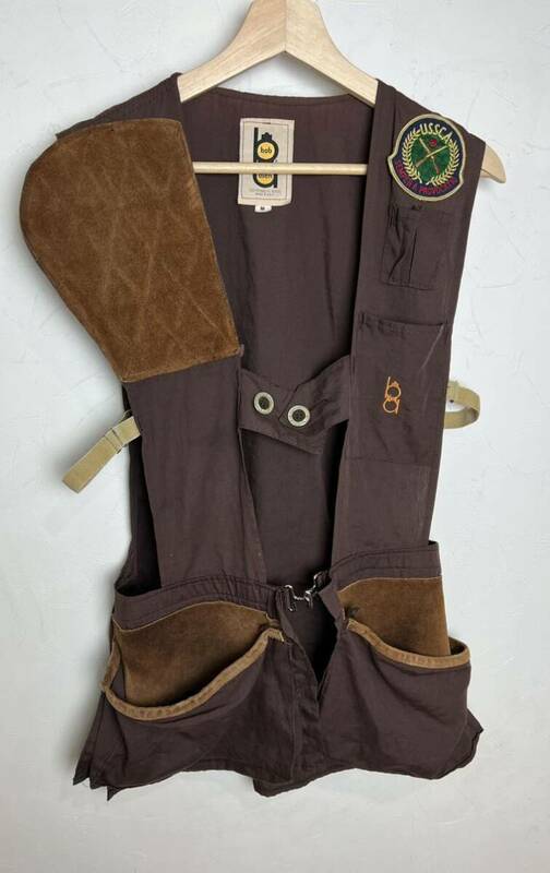 60's70s' vintage shooting vest bob allen ボブアレン社製　レザーハンティングジャケット　M