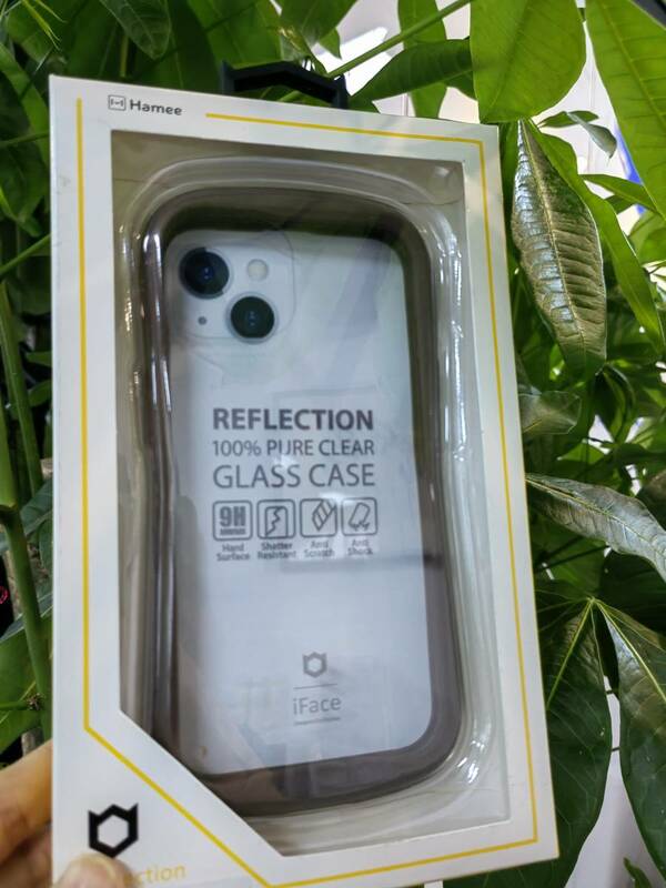 送料無料 未開封 iFace　iPhone 14 専用 ケース ブラウン クリア 強化ガラス アイフェイス iphone14 用 カバー 韓国 耐衝撃 透明