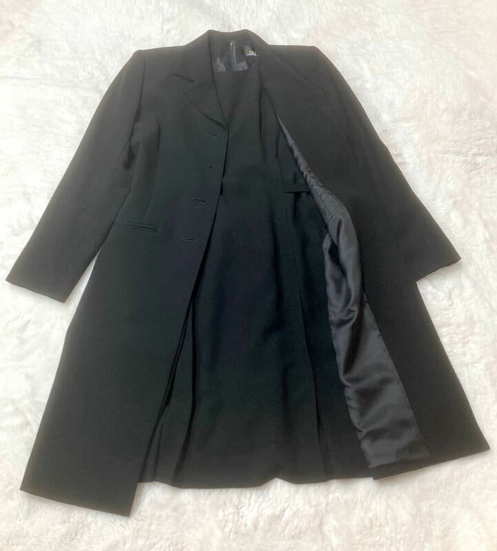 [希少サイズ ]SOIR REVE ブラックフォーマルワンピース　礼服　喪服