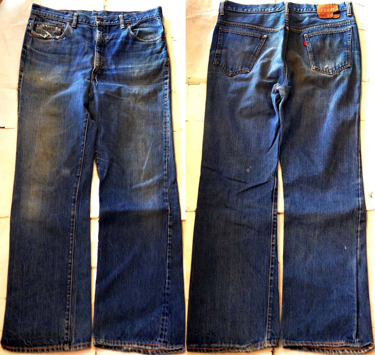 v852/LEVIS517 66前期 ヴィンテージ ビッグサイズ 初期　ヒゲ！ 