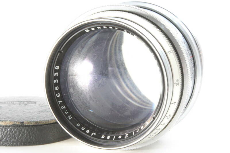 [B] Carl Zeiss Jena Sonnar 8.5cm 85mm F2★Contax・Nikon-Sマウント★10762