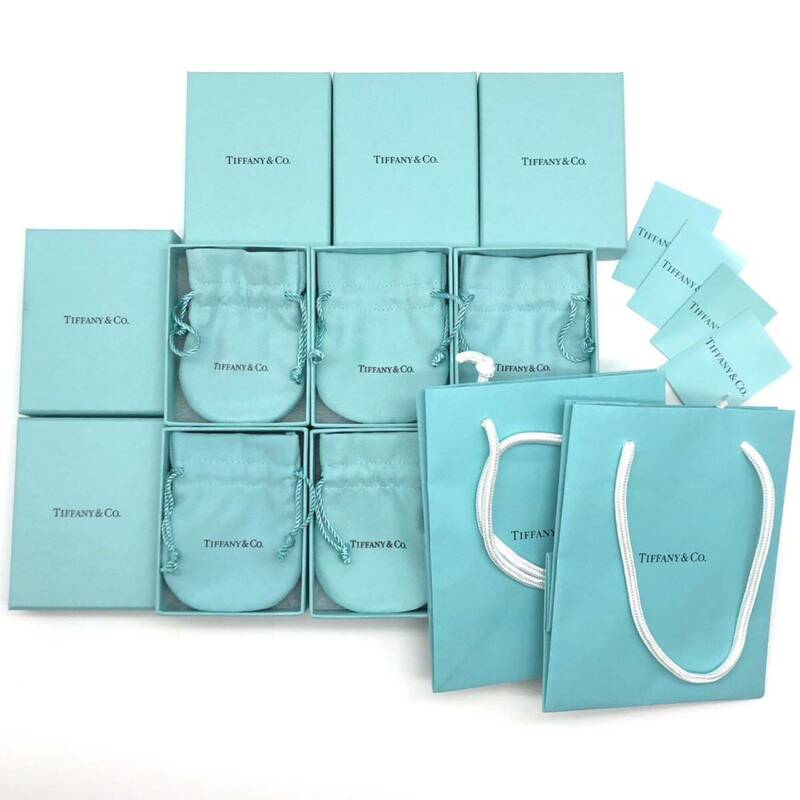 TIFFANY&Co. 保存袋 ボックス ティファニー 5個 紙袋 ショッパー2枚 セット 付属品 箱