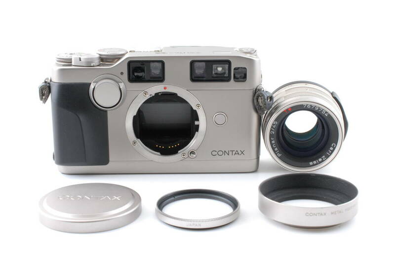 【美品 保障付 動作確認済】 Contax コンタックス G2 Rangefinder Film Camera + Carl Zeiss Planar 45mm f/2 T* Lens #Q6466