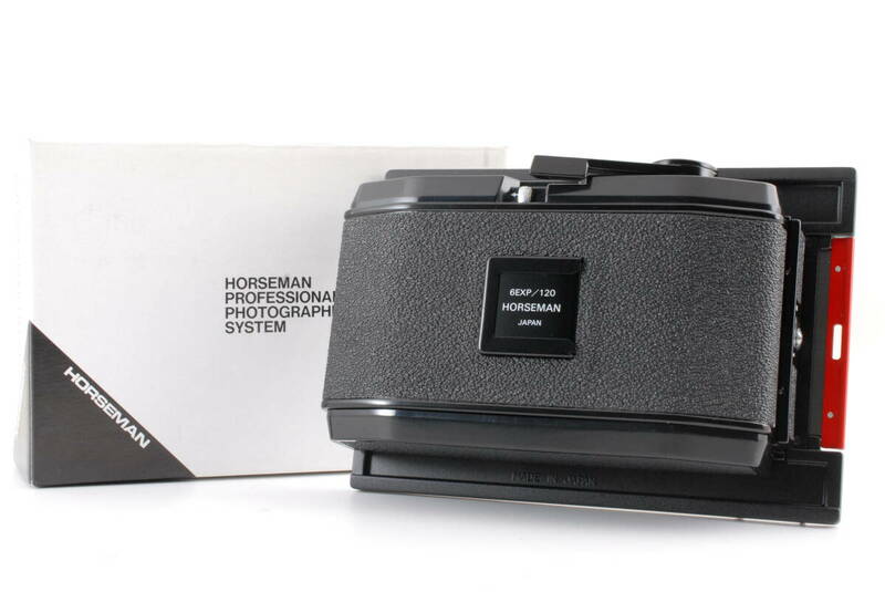 【ほぼ未使用 保障付 動作確認済】Horseman 6EXP 120 Roll Film Back Holder 6x12 4x5 Filmback ホースマン フィルムバックホルダー #Q6856