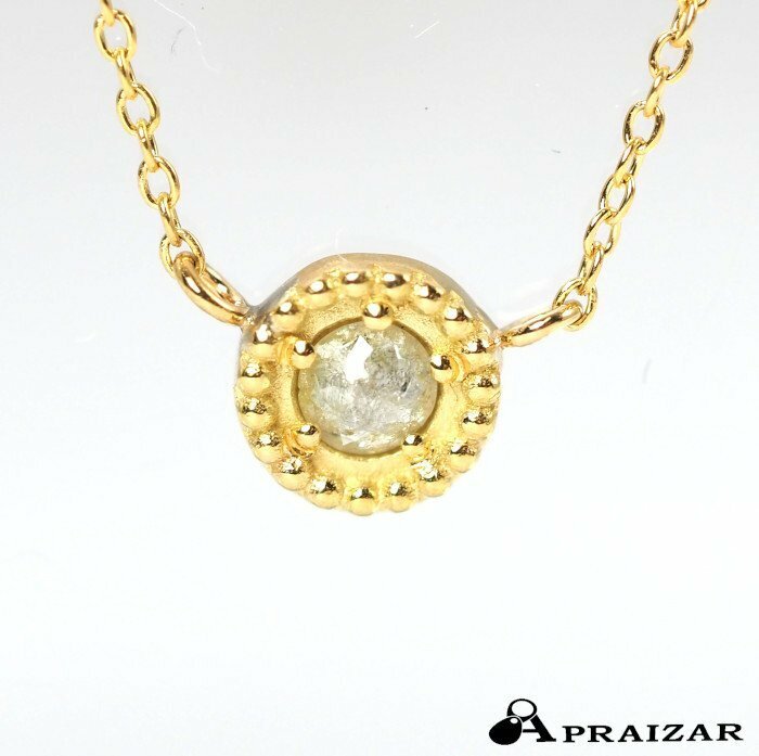 レターパックOK eMu jewelry エムジュエリー K18イエローゴールド ダイヤ Stardust necklace スターダストネックレス [62535]