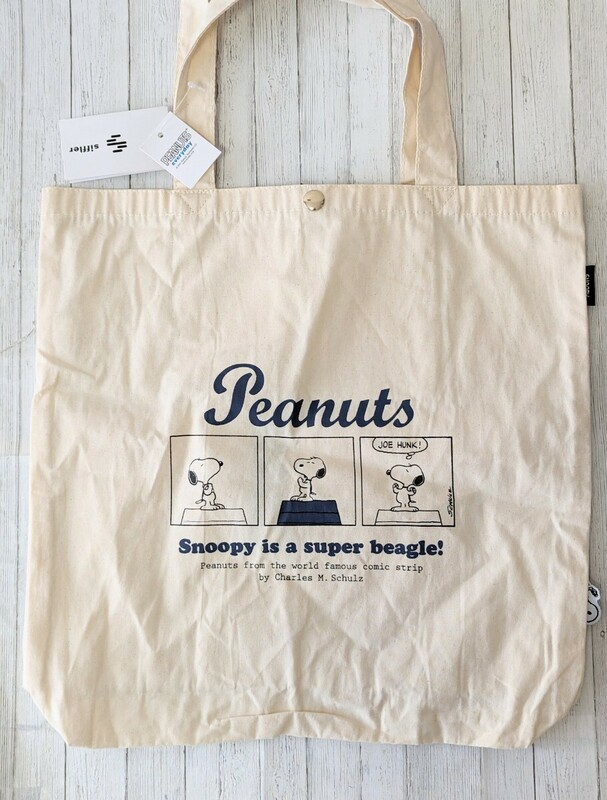 スヌーピー PEANUTS 帆布 トートバッグ かわいい 折りたたみトート エコバッグ コットンバッグ 通勤 通学 習い事 レッスンバッグ