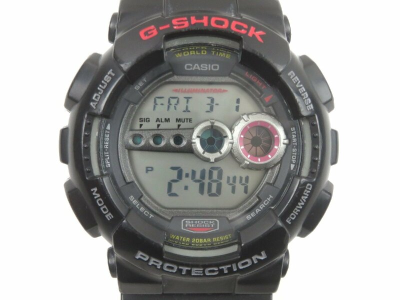 ♪CASIO G-SHOCK GD-100-1AJF カシオ Gショック メンズ 腕時計 クォーツ♪USED品