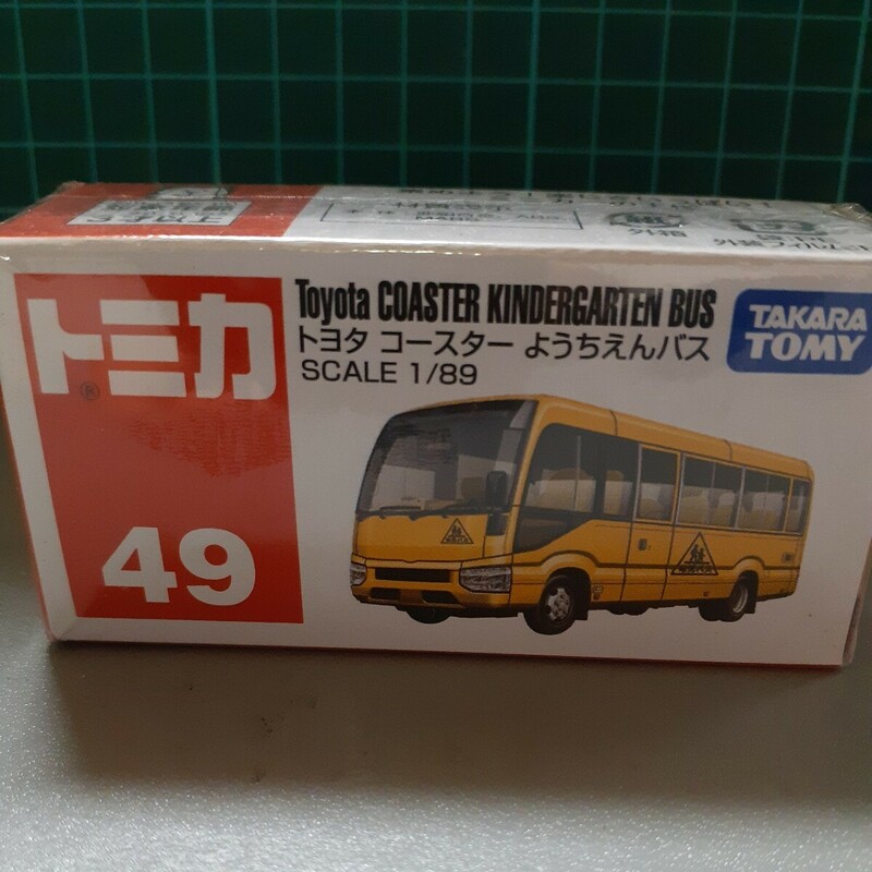 ☆ 新品 未開封 ☆ トミカ No.49 ☆ トヨタ コースター ようちえんバス ☆ 1/89 ☆