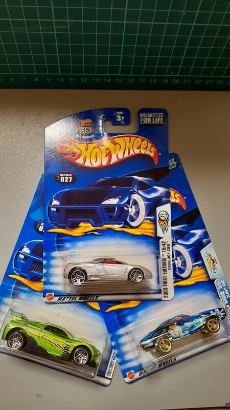 ☆ ホットホイール ☆ Hot Wheels 2001～2003 First Editions ☆ MS T SUZUKA ☆ CADILLAC CIEN ☆ OLDS 442 ☆ 3台セット ☆