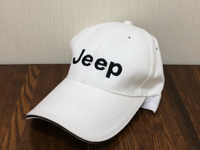 【J-493】☆ 新品・未使用 ☆ Jeep ジープ 刺繍 ☆ キャップ 帽子 / フリーサイズ ☆