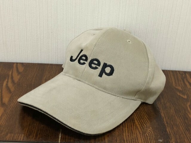 【G-492】■ 新品・未使用 ■ Jeep ジープ 刺繍 ■ キャップ 帽子 / フリーサイズ ■