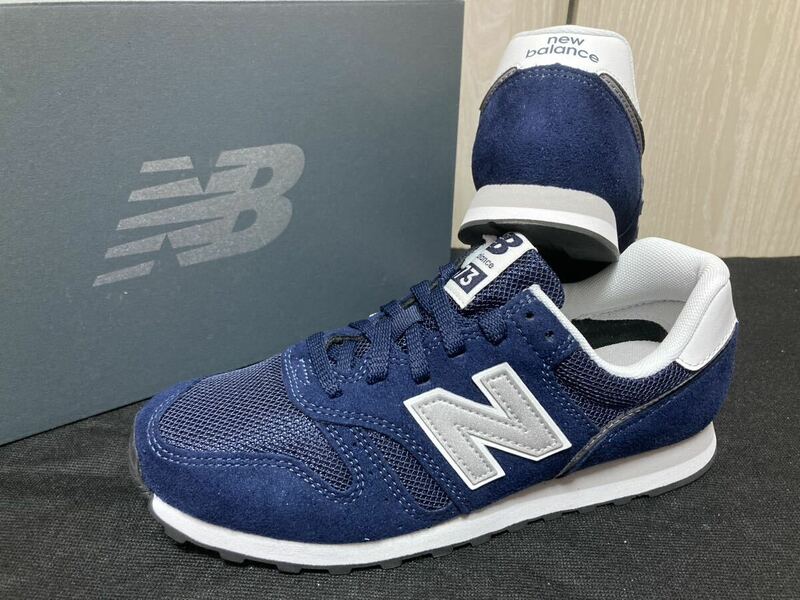 新品23.5cm ニューバランス newbalanceレディーススニーカーML373KN2ネイビーWL373好きにも