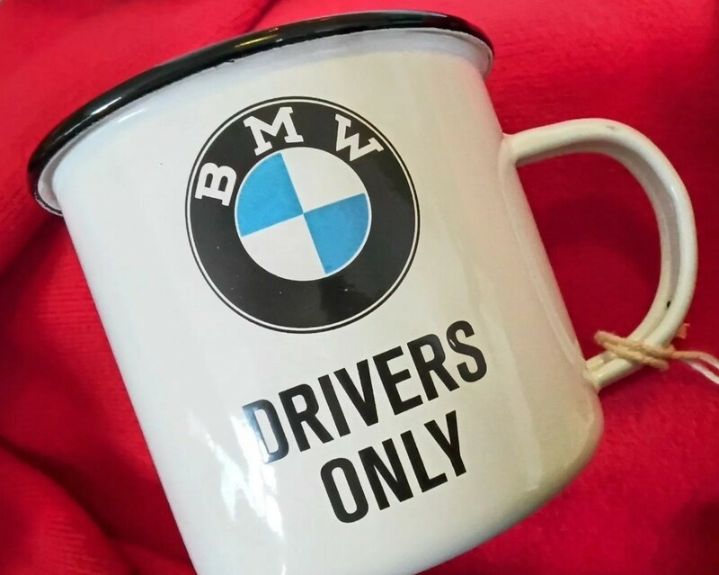 14【ドイツ物】BMW純正品　ホーローマグカップ　シリアルナンバー　ホログラム有