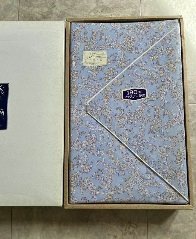 贈答品　敷布団カバー　180㎝ファスナー付　パイピング縁取り　105×200 日本製
