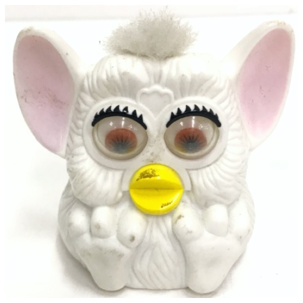 ファービー おもちゃ ホワイト マクドナルド McDonald 1998年製 Furby レトロ オールド ビンテージ アンティーク コレクション 白 D-1584