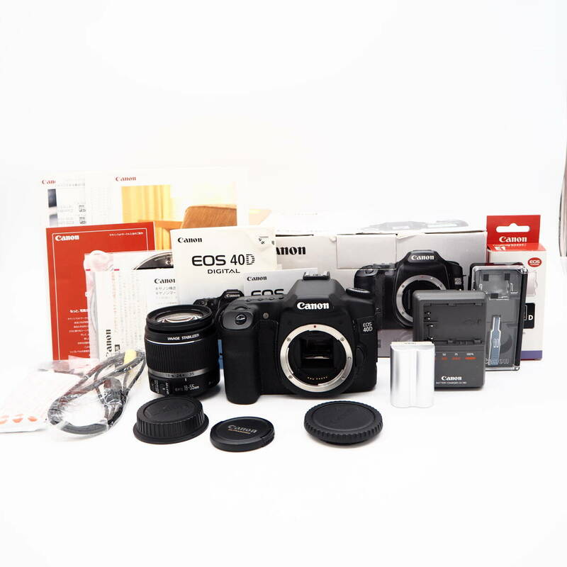Canon キャノン EOS 40D Digital ブラック EF-S 18-55mm　デジタル一眼カメラ　元箱・取説付き