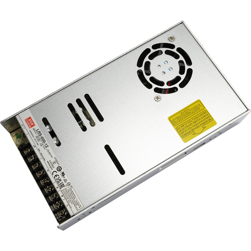 スイッチング電源 12V 50A 600W 直流安定化電源 Meanwell LRS-600-12 メタル製