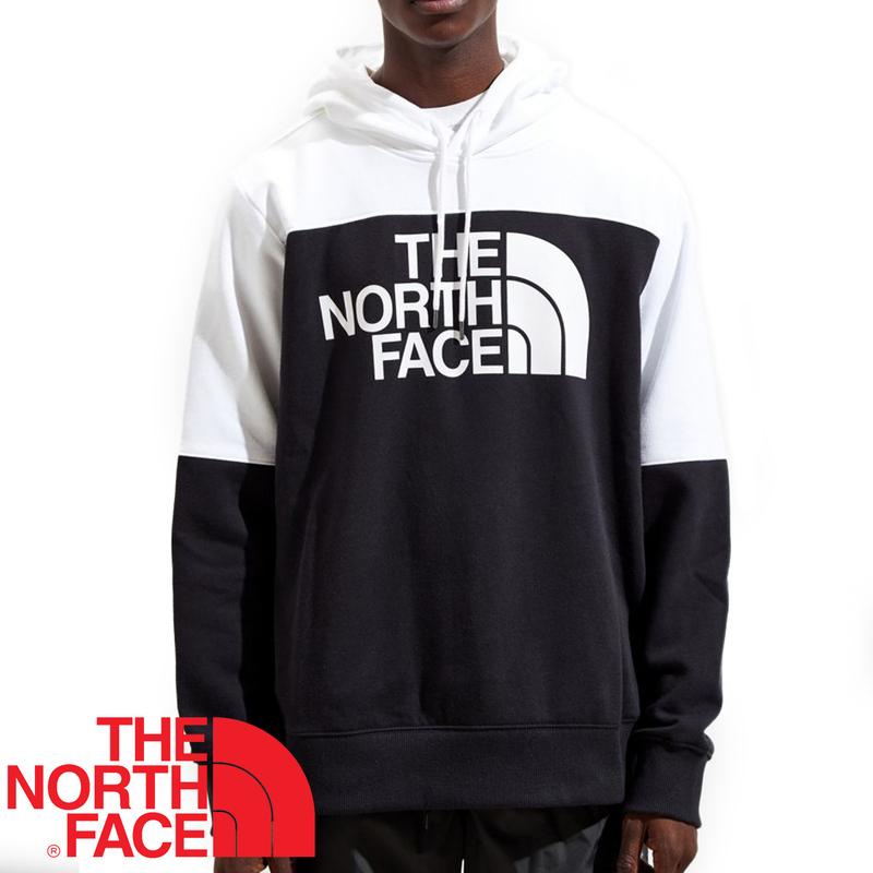 【新品本物 USA購入】THE NORTH FACE ノースフェイス■ Drew Peak Pullover Hoodie ■ ホワイトブラック / XL ■ロゴ パーカー 海外限定