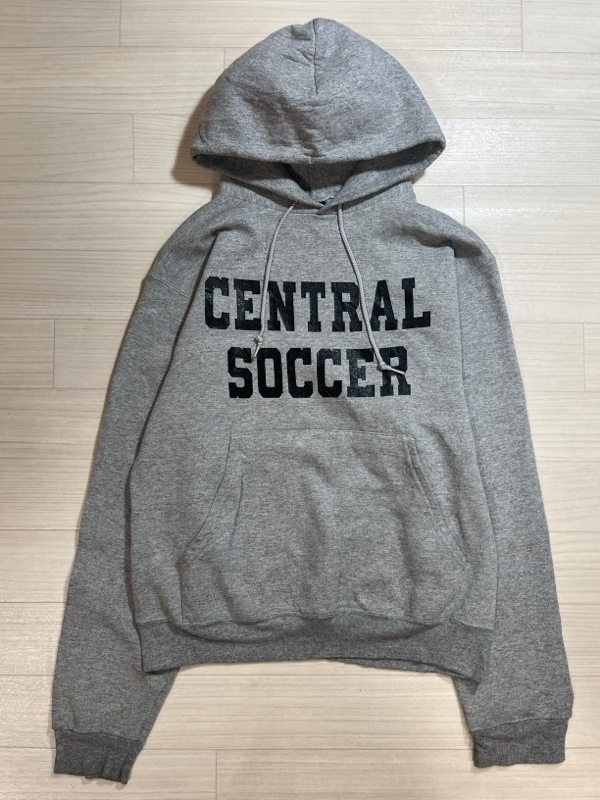 Champion/チャンピオン/00s/Hooded Sweatshirt/フーデッドスウェットシャツ/プルオーバーパーカー/CENTRAL SOCCER/両面プリント/グレー