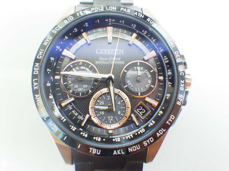 シチズン アテッサ エコドライブ ブラック 腕時計 F900-T021565 №2561