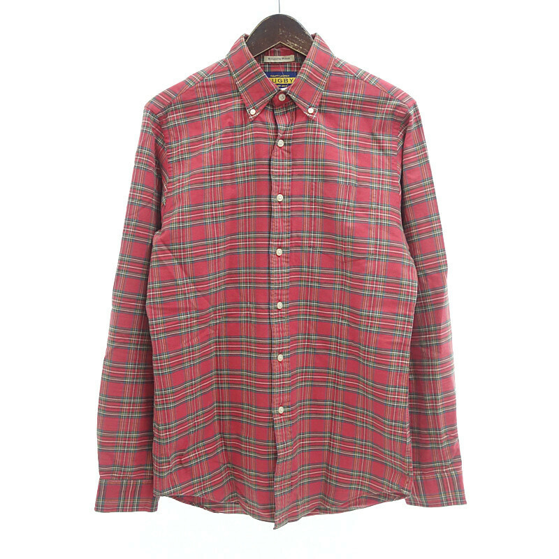【特別価格】RUGBY チェックシャツ レッド メンズS