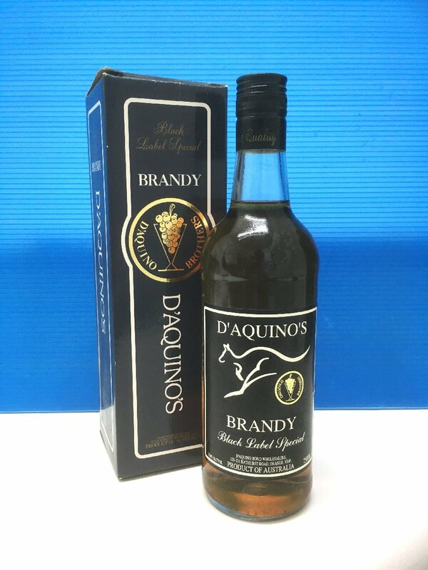 aet3003 【送料無料・未開栓】ダキーノ D'AQUINO'S BRANDY ブラック ラベル スペシャル Black Label Special 750ml 37% ブランデー 古酒