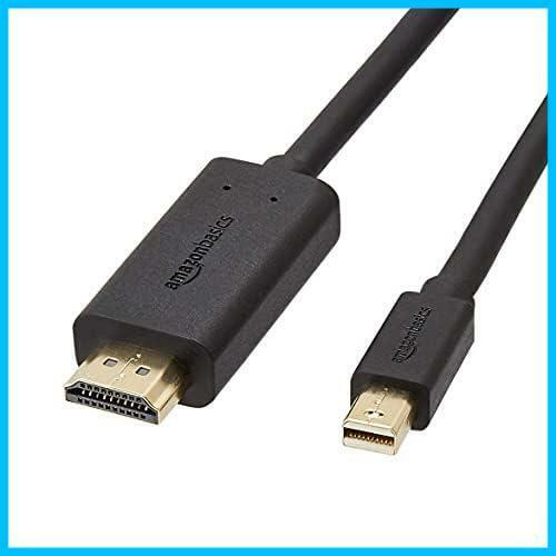 ★1.8m_1本★ HDMI - 変換ケーブル DisplayPort タブレット用 Mini 1.8m ベーシック ブラック