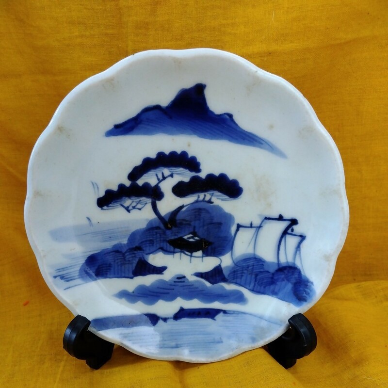 【蔵出し】皿　骨董　レトロ　時代物　和食器　陶器