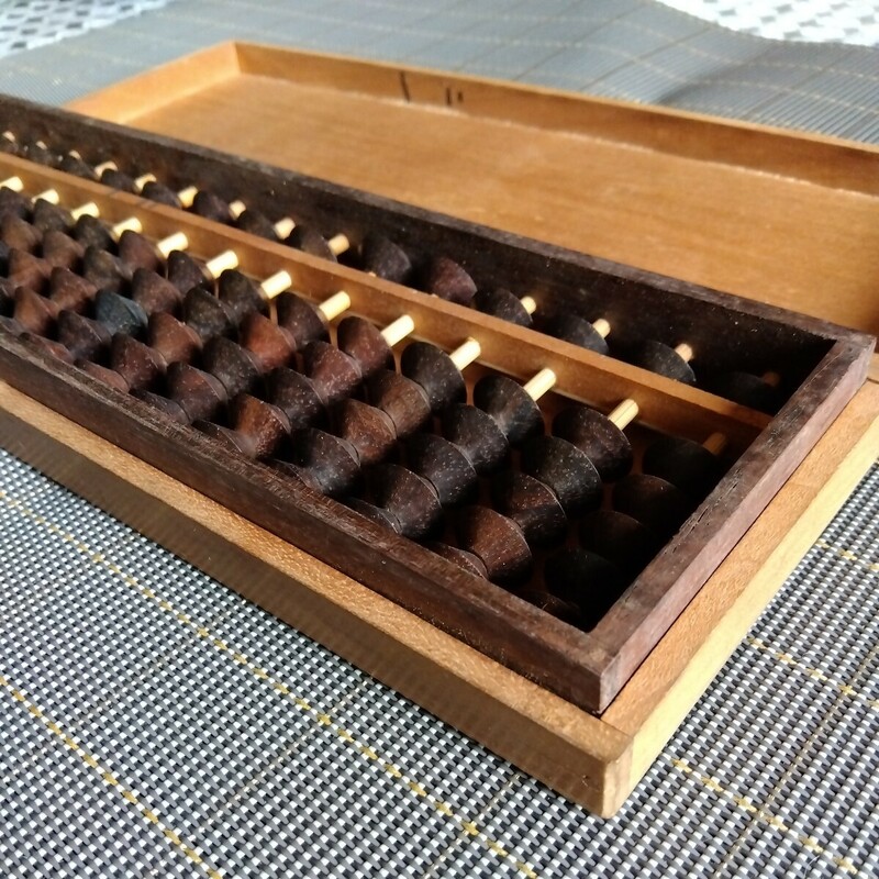 そろばん 木製 アンティーク 昭和レトロ　古道具 算盤