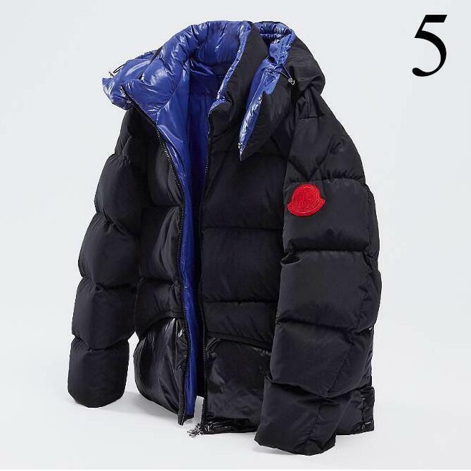 5　MONCLER GENIUS 1952 22AW ACHILL ダウンジャケット　黒 紫　定価302500円　モンクレール　ジーニアス　デカロゴ　パッチ　赤