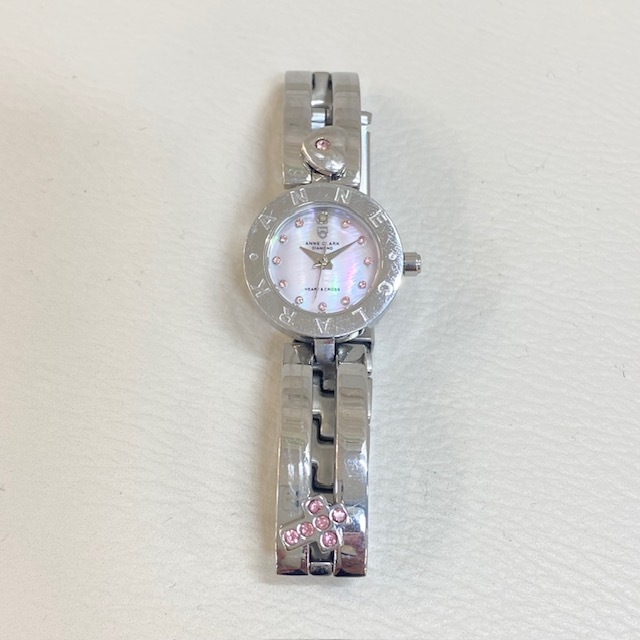 ANNE CRARK アンクラーク 腕時計/ピンク・シルバー レディース