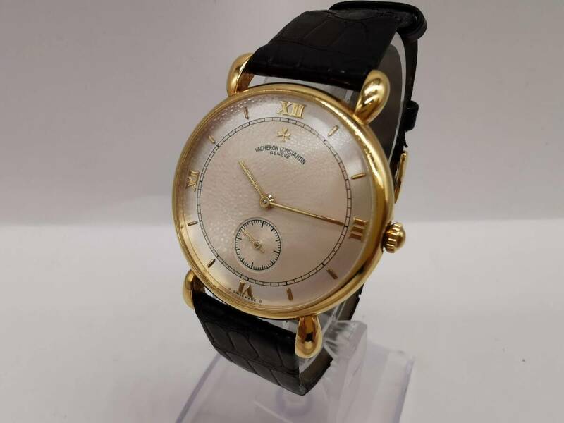 160313S09-0323S■ヴァシュロン コンスタンタン■ヒストリカル ルネサンス K18YG/750 手巻 VACHERON CONSTANTIN 黒革ベルト 腕時計