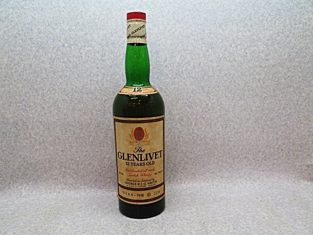 ★☆【古酒】The GLENLIVET 12 YEARS OLD WHISKY グレンリベット 12年 ウイスキー 750ml 43% 未開栓 ウイスキー ot☆★