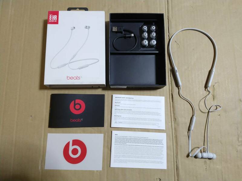 ジャンク品【動作不良】beats X サテンシルバー　MTH62PA/A