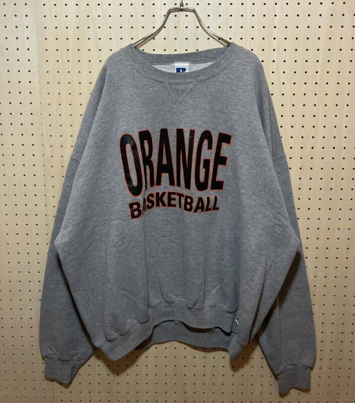 【XXL】RUSSELL ATHLETIC College Print Sweat Grey ラッセル アスレチック カレッジ プリント スウェット メキシコ製 グレー F432