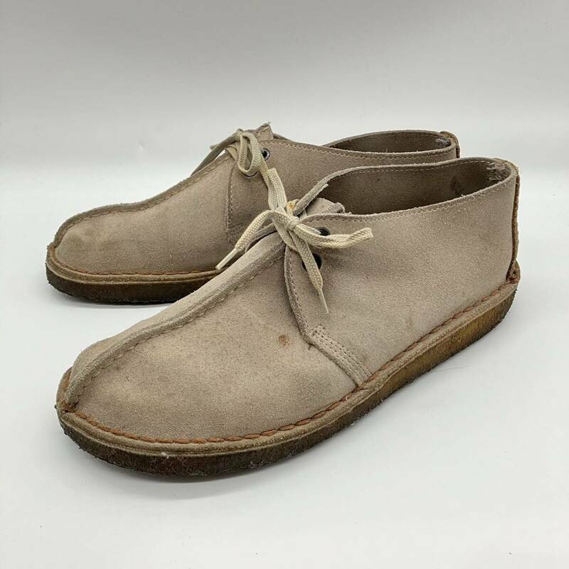 【26.5cm】Clarks Desert Trek Made in England Sand Suede クラークス イギリス製 デザート トレック サンド スエード F428